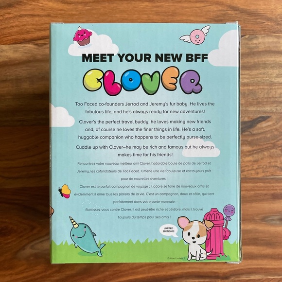 NWT Limited Edition Collectible Clover Too Faced Dog Plush Toy - Picture 4 of 5